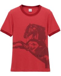 Chloé - Baby Fit Logo T-Shirt - Lyst