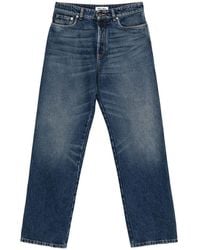 Miu Miu - Five-Pocket Loose Fit Denim Jeans - Lyst