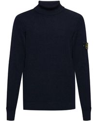 Stone Island - Wool Turtleneck Sweater - Lyst