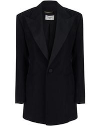Saint Laurent - Giacca Smoking Monopetto - Lyst