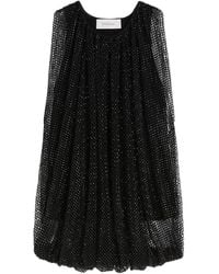 Sportmax - Mesh Top With Crystals - Lyst