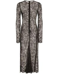 Dolce & Gabbana - Lace Midi Dress - Lyst