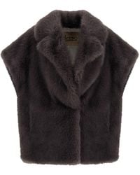 Herno - Smanicato Tocco Pelliccia A Pelo Lungo - Lyst
