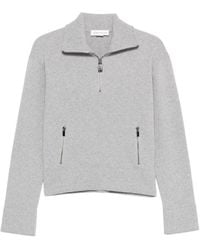 Victoria Beckham - Half-Zip Milano Wool Blend Jumper - Lyst