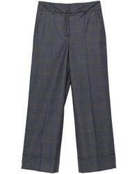 Incotex - Arlys Check Wool Trousers With Pressed Crease - Lyst