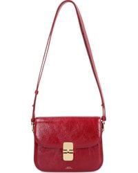 A.P.C. - Grace Small Bag In Crinkled Leather - Lyst