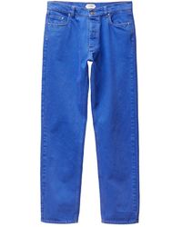 Versace - Regular Waist Colored Denim Jeans - Lyst