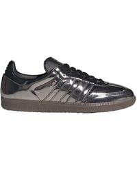 adidas - Samba Og Sneakers In Black Metallic Leather - Lyst