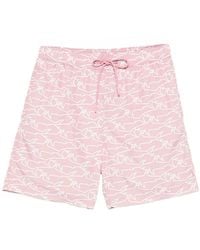 Paul & Shark - Swimwear Portofino With Iconic Sharks Waves Print - Lyst