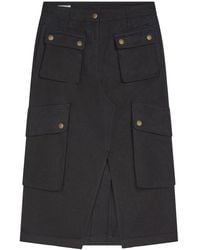 Dries Van Noten - Midi Cotton Cargo Skirt - Lyst