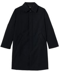 A.P.C. - Water-Repellent Wool Coat - Lyst