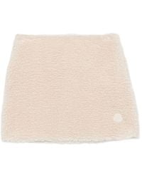 Moncler - Teddy-Effect Mini Skirt - Lyst
