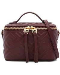 Fendi - Vanity Nappa Leather Bag With Ff Motif - Lyst