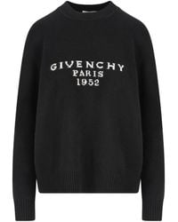 Givenchy - Wool And Cashmere Pullover With Paris 1952 - Lyst