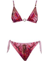 PIN UP - Rhinestone Triangle Bikini - Lyst
