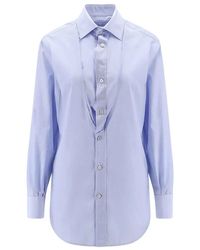 Maison Margiela - Folded Collar Poplin Shirt - Lyst