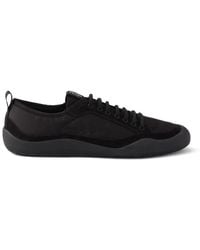 Prada - Speedrock Re-Nylon And Suede Sneakers - Lyst