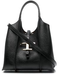 Tod's - T Timeless Micro Leather Tote Bag - Lyst
