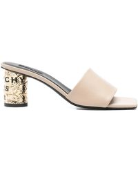 Givenchy - Tape Heeled Leather Mules - Lyst