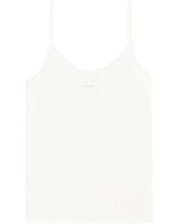 Courreges - Logo Ribbed Tank Top - Lyst