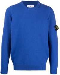 Stone Island - Compass-patch Knitted Jumper - Lyst