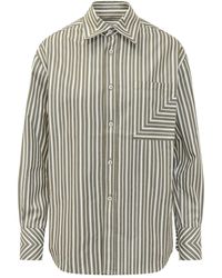 Victoria Beckham - Camicia A Righe Con Taschino - Lyst