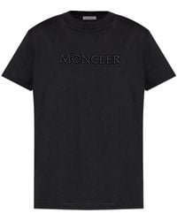 Moncler - Logo Crew Neck T-Shirt - Lyst