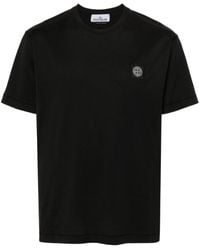 Stone Island - Logo Cotton T-Shirt - Lyst