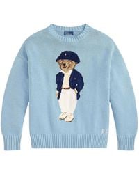 Polo Ralph Lauren - Polo Bear Oversize Cotton Jumper - Lyst