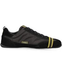 Fendi - Wrap Low Top Sneaker In Suede And Fabric - Lyst