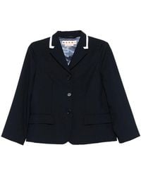 Marni - Contrast-Trim Blazer - Lyst