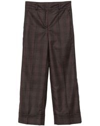 Incotex - Arlys Check Wool Trousers With Pressed Crease - Lyst