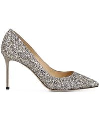 Jimmy Choo - Romy 85 Glitter Fabric Pointy Toe Pumps - Lyst