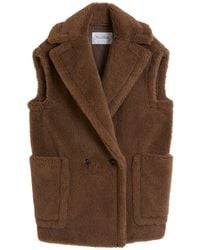 Max Mara - Alpaca And Wool Teddy Vest - Lyst