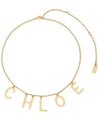 Chloé - Letters Necklace - Lyst