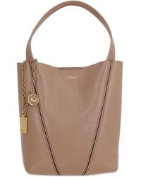 Chloé - Spin Small Leather Tote Bag - Lyst