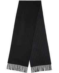 Fendi - Wool And Cashmere Scarf Ff Zucca - Lyst