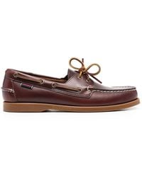 Sebago - Portland Waxed Leather Dockside Loafers - Lyst