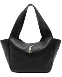 Saint Laurent - Le 5 À 7 Leather Shopping Bag - Lyst