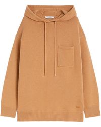 Max Mara - Wool And Cashmere Hooded Sweater - Lyst
