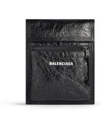 Balenciaga - Explorer Small Pouch With Strap - Lyst