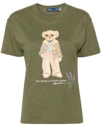 Polo Ralph Lauren - T-shirt con stampa - Lyst