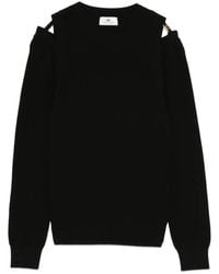 Elisabetta Franchi - Knit Sweatshirt With Cut-Outs - Lyst
