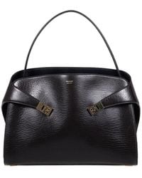 Ferragamo - Hug Soft Two-tone Large Shoulder Bag - Lyst