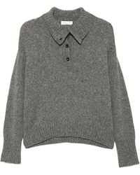 Roberto Collina - Sweater With Buttoned Collar - Lyst