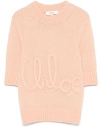 Chloé - Logo Wool Jumper - Lyst