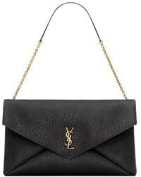 Saint Laurent - Cassandre Xxl Envelope Pouch On Chain In Lambskin Bags - Lyst