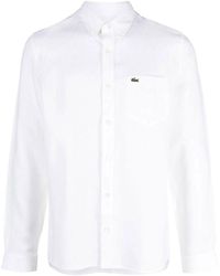 Lacoste - Logo-Embroidered Button-Down Shirt - Lyst