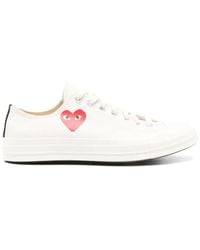 Comme des Garçons - Chuck Tailor Heart Low Top Sneakers Shoes - Lyst