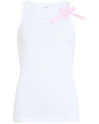 Patou - Bow-Detail Cotton Tank Top - Lyst